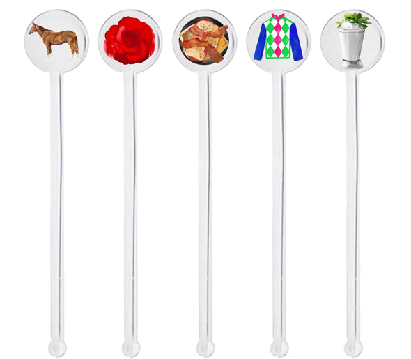 Kentucky Derby Swizzle Sticks - Set of 10