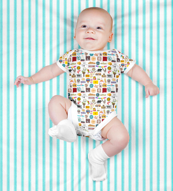Iconic New Mexico Baby  Bodysuit