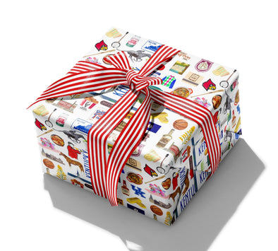Iconic Kentucky Watercolor Gift Wrap