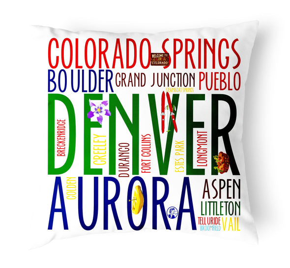 Reversible 18" Iconic Colorado Throw Pillow