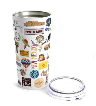 Iconic New Mexico Watercolor 20 ounce Stainless Steel Hot/Cold Cup