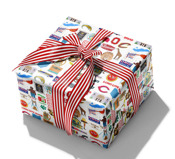 Iconic Ohio Watercolor Gift Wrap