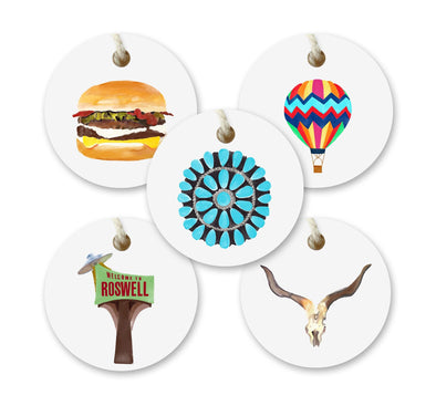Iconic New Mexico Watercolor Gift Tags - Set of 10