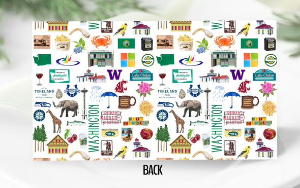 Iconic Washington State Watercolor Place Cards