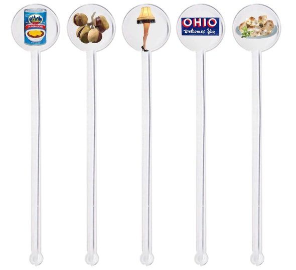 Iconic Ohio Swizzle Sticks - Set of 10