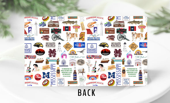 Iconic Mississippi Watercolor Place Cards