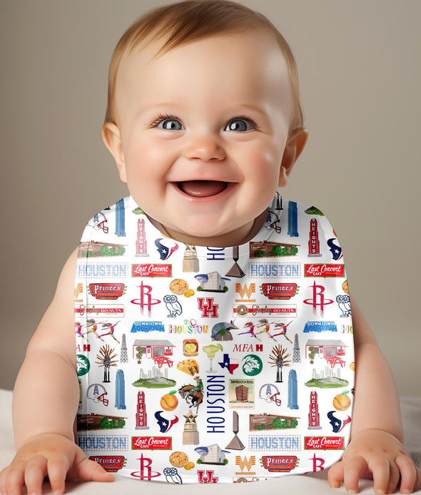 Iconic Houston Texas Baby Bib