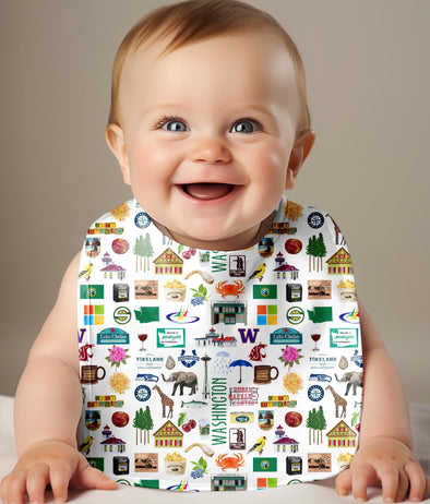 Iconic Washington State Baby Bib
