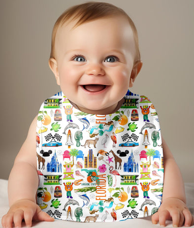 Iconic Florida Baby Bib