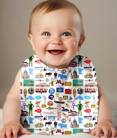 Iconic Minnesota Baby Bib
