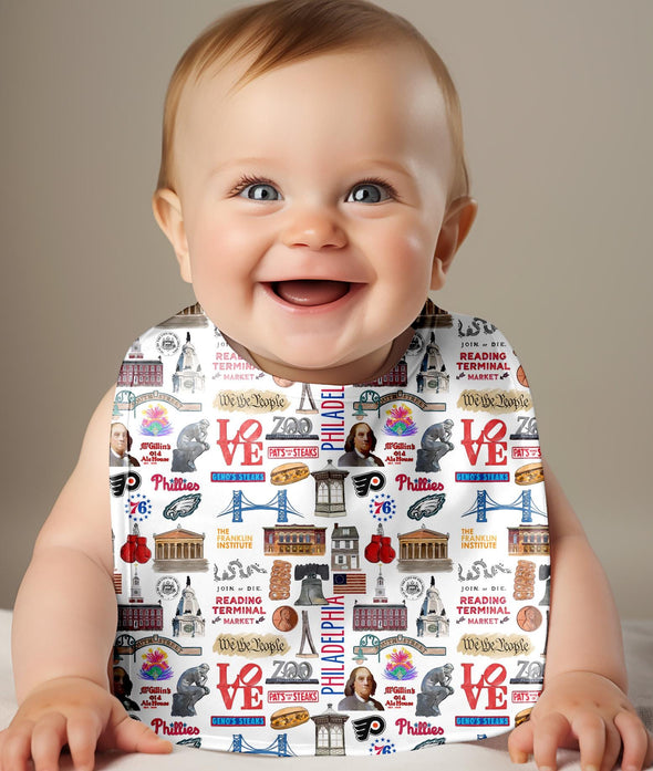 Iconic Philadelphia Baby Bib