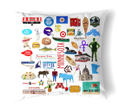 Reversible 18" Iconic Minnesota Throw Pillow