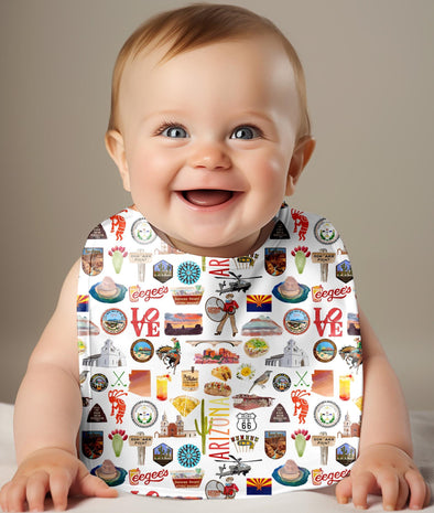 Iconic Arizona Baby Bib