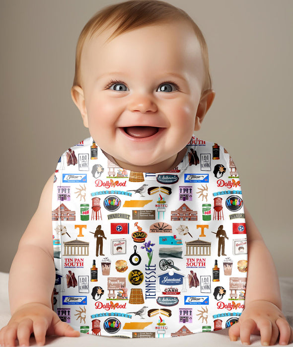 Iconic Tennessee Baby Bib