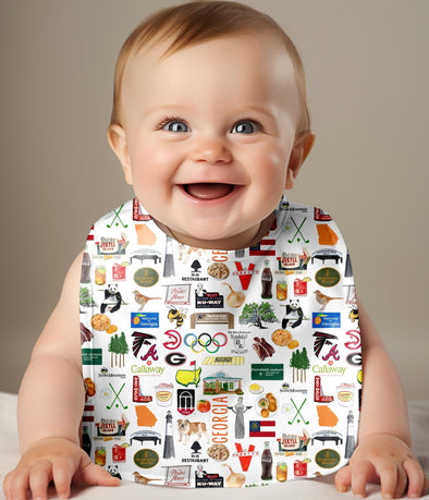 Iconic Georgia Baby Bib