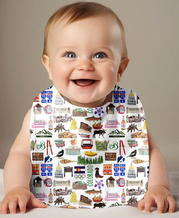 Iconic Colorado Baby Bib