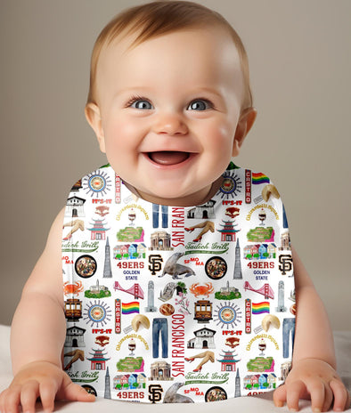 Iconic San Francisco Baby Bib