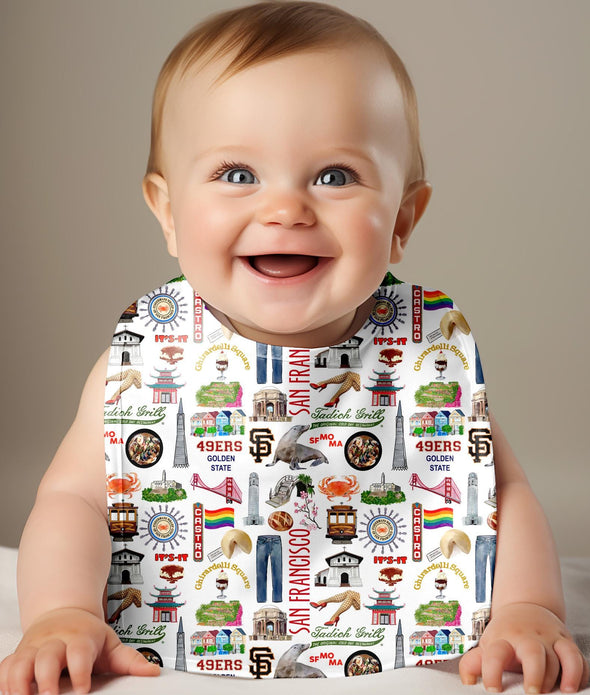 Iconic San Francisco Baby Bib