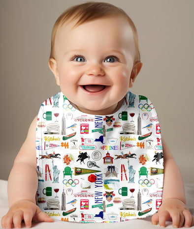 Iconic New York State Baby Bib