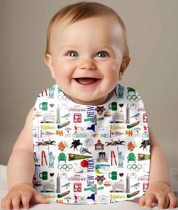 Iconic New York State Baby Bib