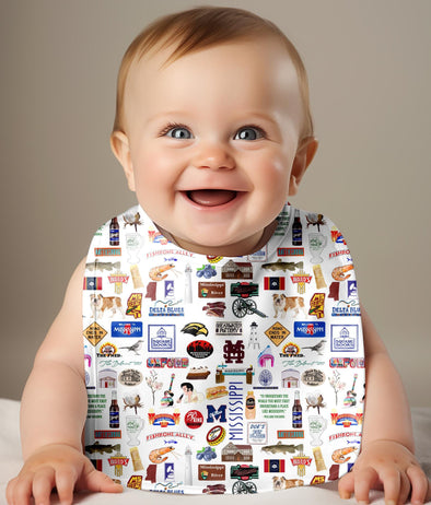 Iconic Mississippi Baby Bib