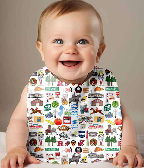 Iconic New Jersey Baby Bib