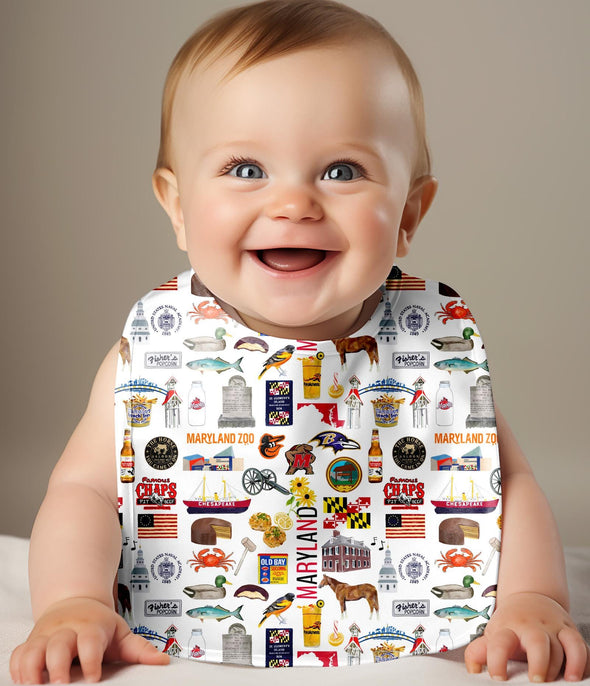 Iconic Maryland Baby Bib