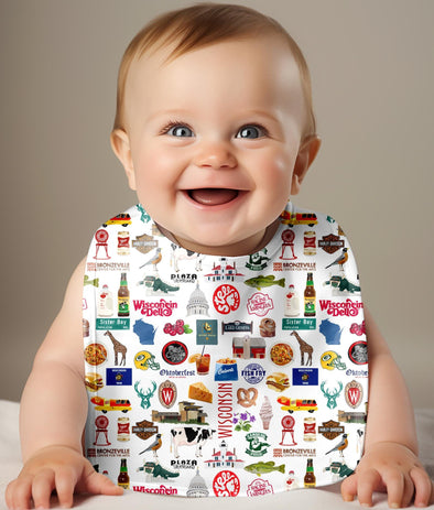 Iconic Wisconsin Baby Bib