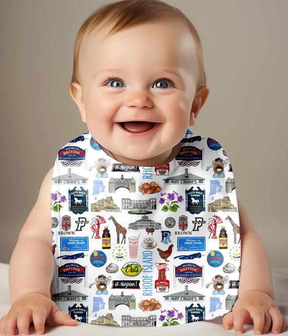Iconic Rhode Island Baby Bib