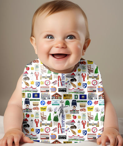 Iconic New Hampshire Baby Bib