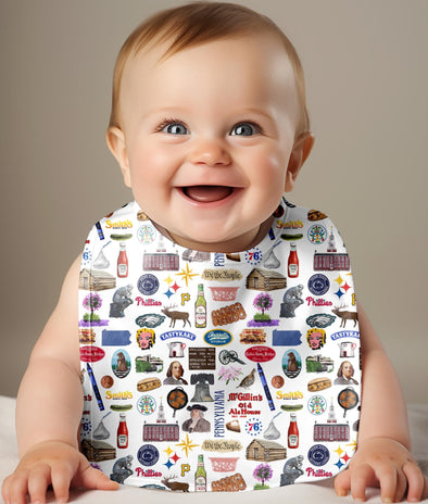 Iconic Pennsylvania Baby Bib