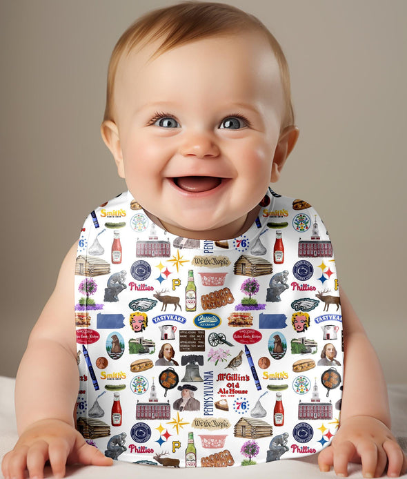 Iconic Pennsylvania Baby Bib