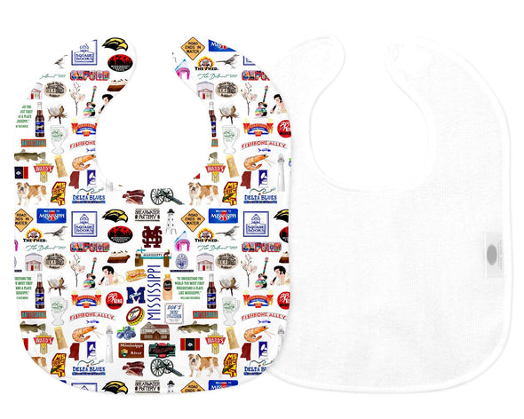 Iconic Mississippi Baby Bib