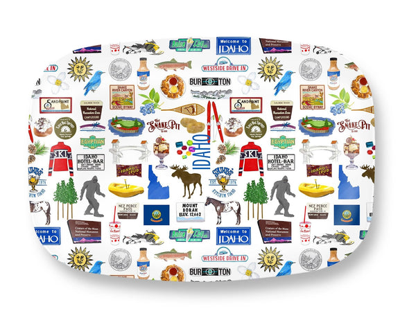 Iconic Idaho Watercolor DecoWare(TM) Platter