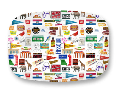 Iconic Missouri Watercolor DecoWare(TM) Platter