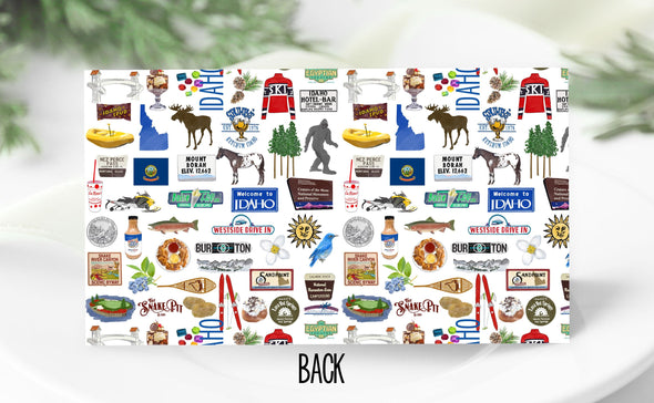 Iconic Idaho Watercolor Place Cards