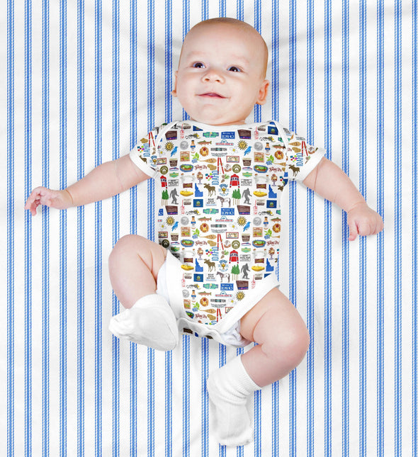 Iconic Idaho Baby  Bodysuit