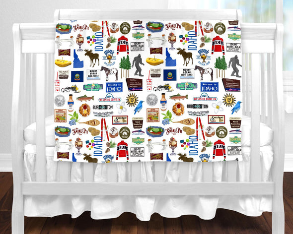Iconic Idaho Baby Blanket