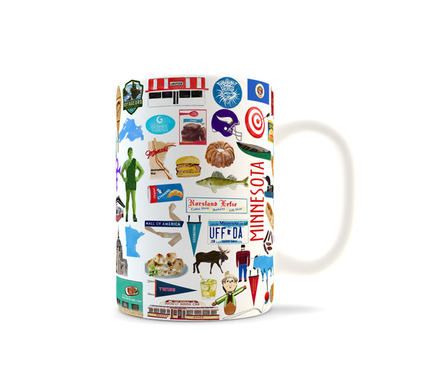 Iconic Minnesota Watercolor Ceramic Mug