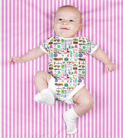 Iconic Mackinac Island Baby  Bodysuit