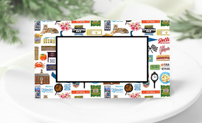Iconic Delaware Watercolor Place Cards
