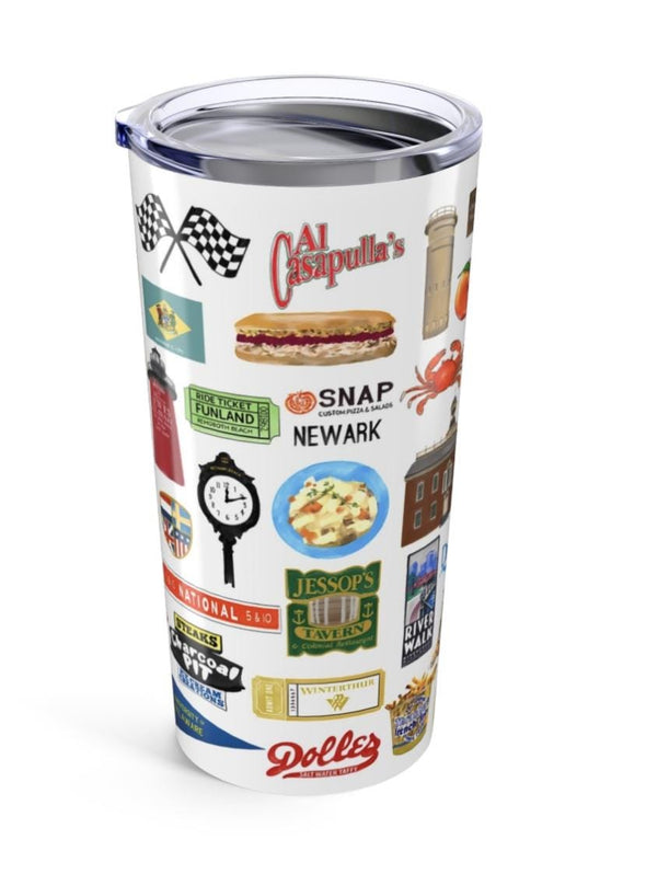 Iconic Delaware watercolor 20 ounce Stainless Steel Hot/Cold Cup
