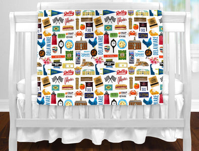Iconic Delaware Baby Blanket