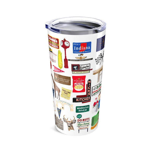 Iconic Indiana watercolor 20 ounce Stainless Steel Hot/Cold Cup