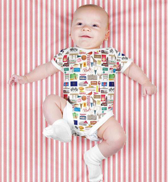 Iconic Indiana Baby  Bodysuit
