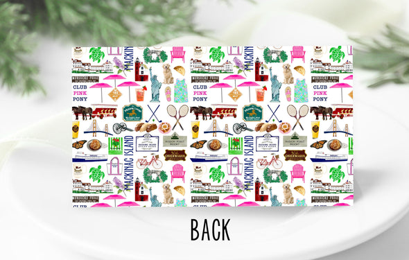 Iconic Mackinac Island Watercolor Place Cards