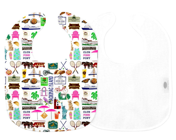 Iconic Mackinac Island Baby Bib