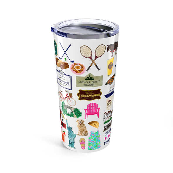Iconic Mackinac Island watercolor 20 ounce Stainless Steel Hot/Cold Cup