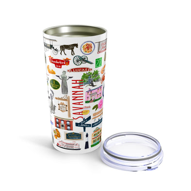Iconic Savannah Georgia watercolor 20 ounce Stainless Steel Hot/Cold Cup