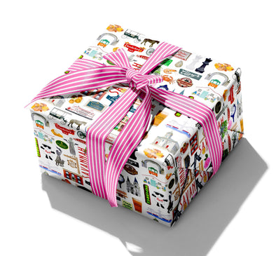 Iconic Savannah Georgia Watercolor Gift Wrap